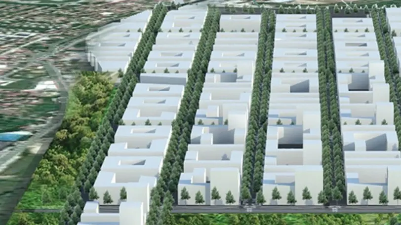 Rendering al computer del progetto al Makisko polje di Belgrado