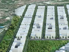 Rendering al computer del progetto al Makisko polje di Belgrado