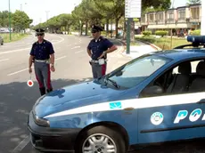 Polizia a Lignano (Foto tratta dal Messaggero Veneto)