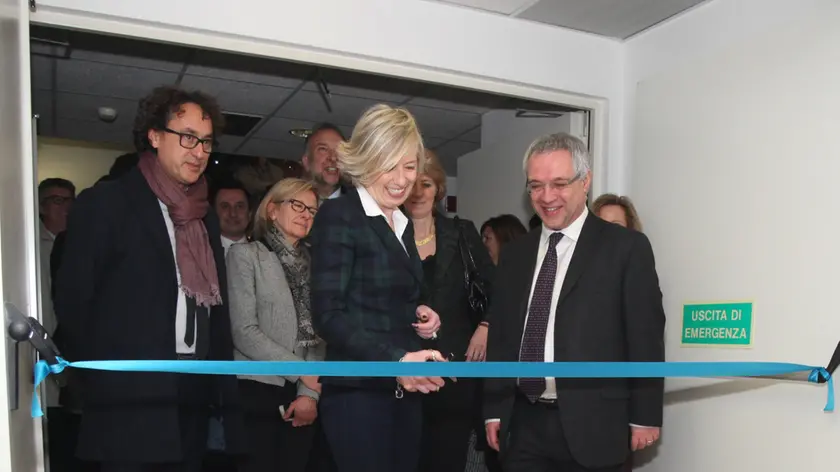 Il ministro Giannini all'Area di ricerca (foto Lasorte)