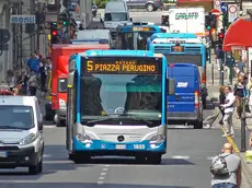 Lasorte Trieste 14/05/15 - Via Mazzini, Bus, Taxi, Furgoni Carico Scarico