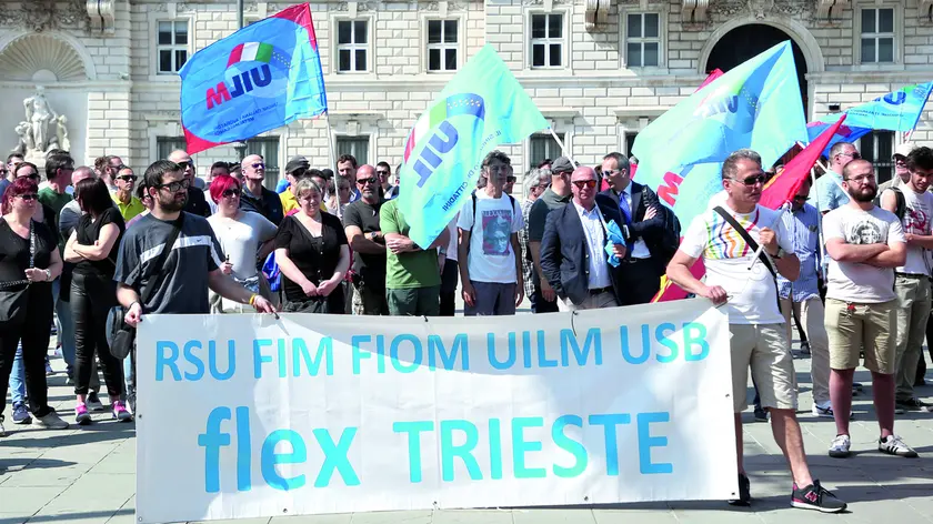 Lasorte Trieste 16/05/22 - Piazza Unita', Mamnifestazione Lavoratori Flex