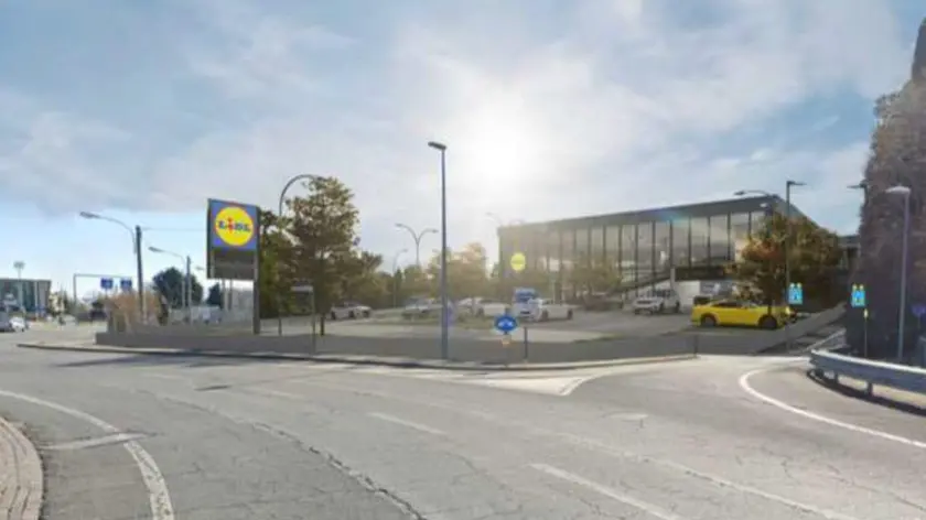 Il rendering del futuro punto-vendita della Lidl che sarà realizzato alle porte della città