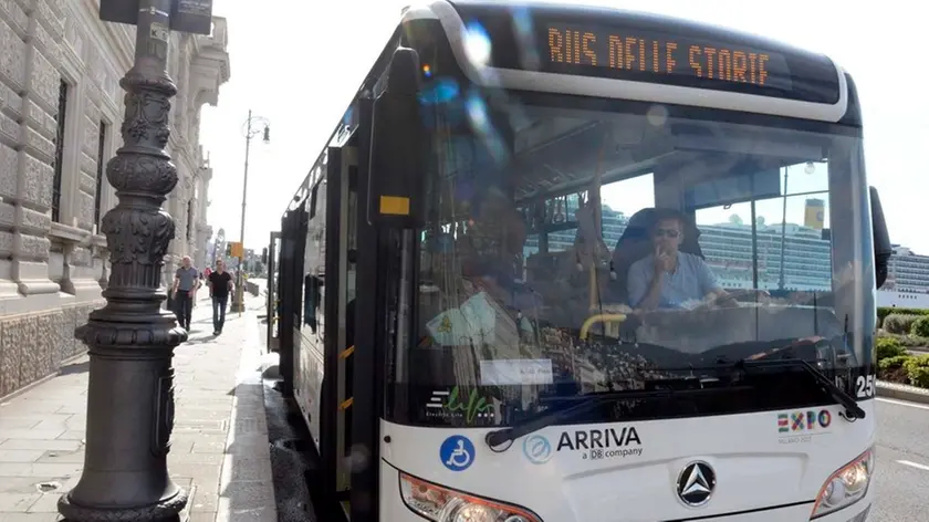 Un modello di bus elettrico utilizzato da Trieste Trasporti