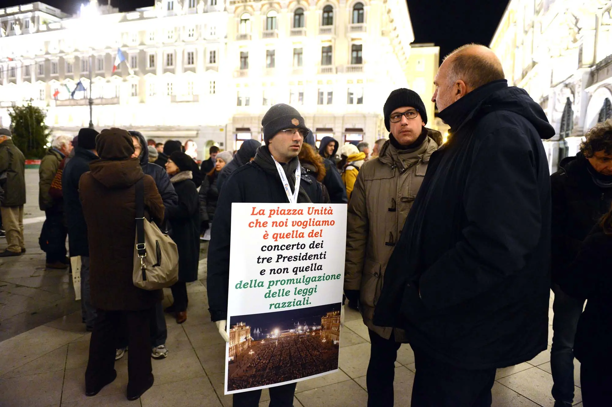 Foto BRUNI 15.11.2017 Manifestazione del PD sull'intitolazione ad Almirante