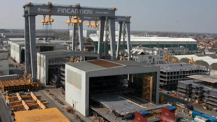 Una veduta dello stabilimento di Fincantieri e Panzano. Foto Katia Bonaventura