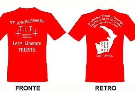 La Tlt-shirt disegnata per la manifestazione del 4 settembre