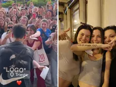 Una delle stories postate dal cantante e un gruppo di fan con una frase di Ultimo tatuata sul braccio (Lasorte)