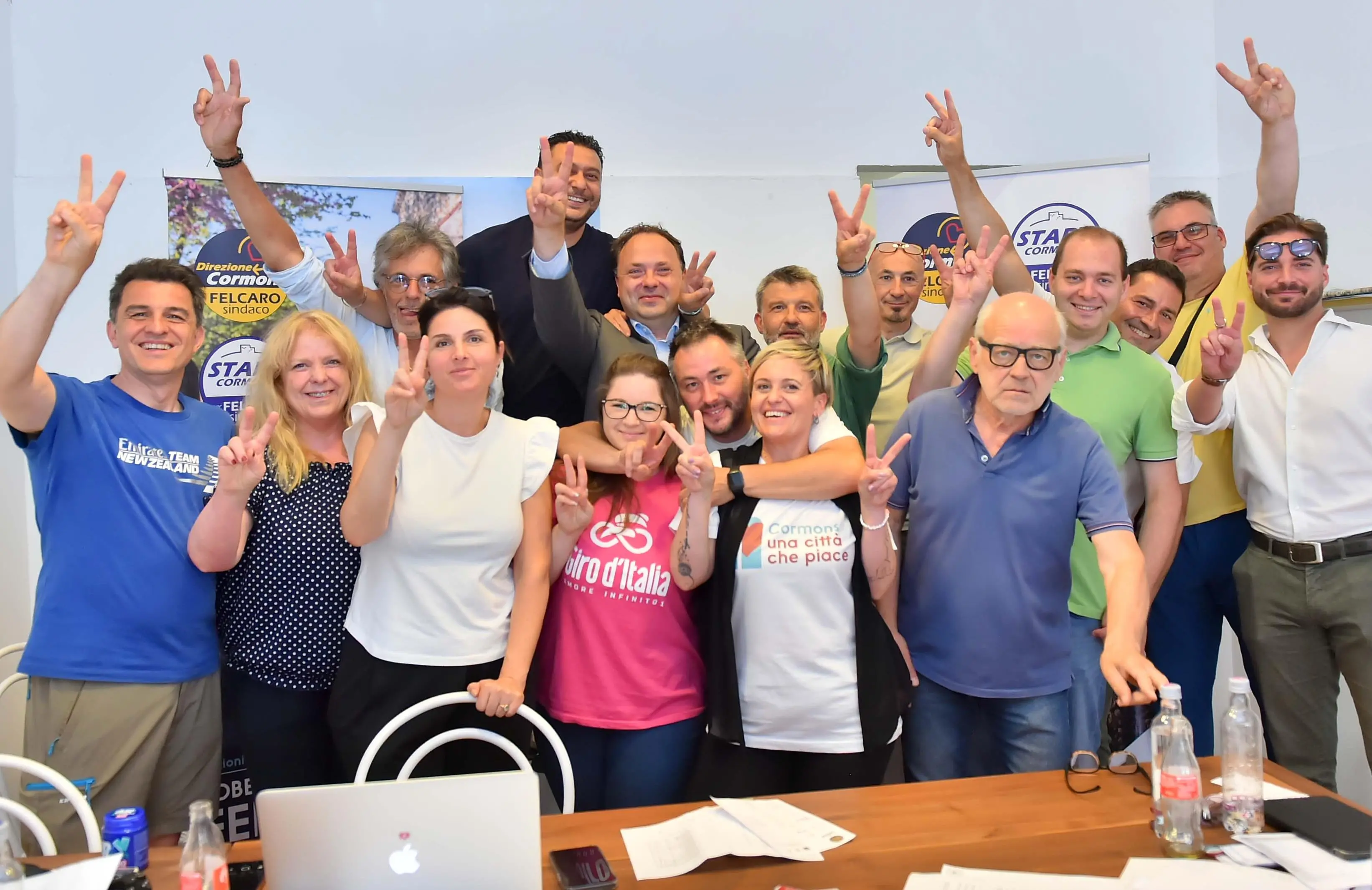 La squadra di Felcaro. Foto di repertorio