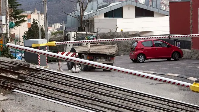 Silvano Trieste 05/03/2013 Il tratto di Via Romagna, chiuso per lavori