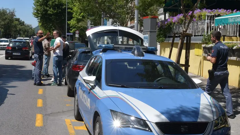 Foto BRUNI Trieste 10-07-.2020 Barcola: inseguimento con sparatoria della Polizia