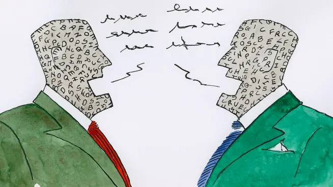 two men speaking --- Image by © Images.com/Corbis