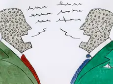 two men speaking --- Image by © Images.com/Corbis