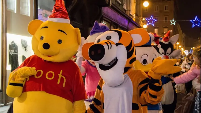 Un momento della Mascotte Parade dell'anno scorso