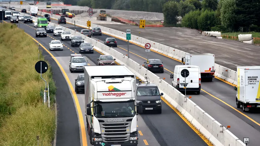 01 settembre 2018.Autovie Venete..Traffico vacanziero sulla A4..Copyright Foto Petrussi / Ferraro Simone