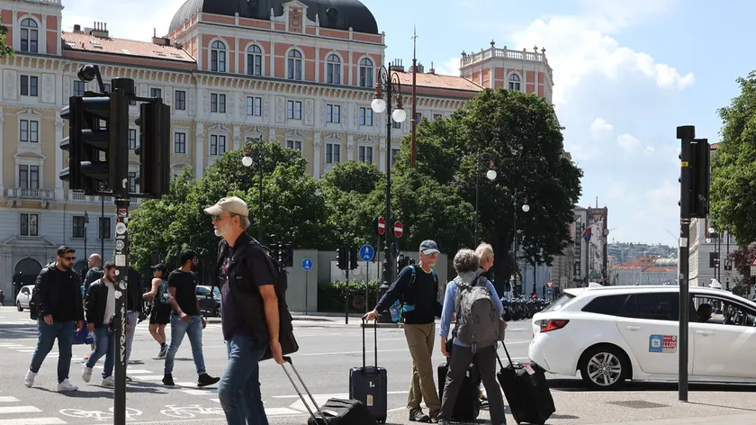 L'arrivo di turisti a Trieste