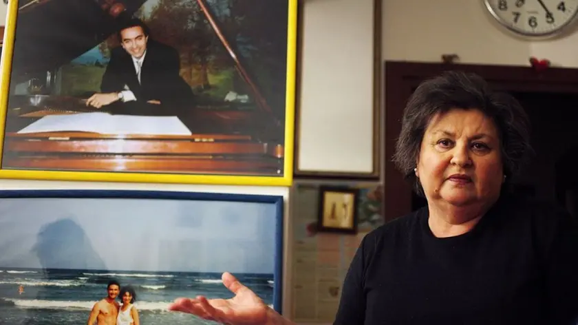 sterle trieste 21 01 09 mafalda orel la madre del defunto massimiliano lisini