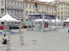 Lasorte Trieste 04/04/13 - Piazza della Borsa, Gazebo Elezioni Regionali