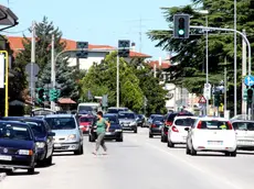 Un'immagine di archivio di via Primo maggio a Monfalcone