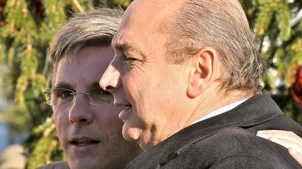 Paolo Rovis e Roberto Dipiazza prima delle elezioni europee 2014