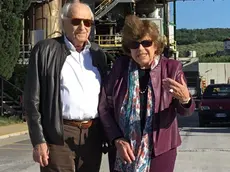 Annamaria e Luciano Luciani all’ingresso dell’Alder fotoservizio Andrea Lasorte