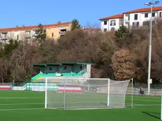 Il campo da calcio del San Luigi in via Felluga