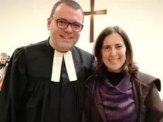 Il nuovo pastore della Chiesa valdese Peter Ciaccio con la moglie Eva Valvo