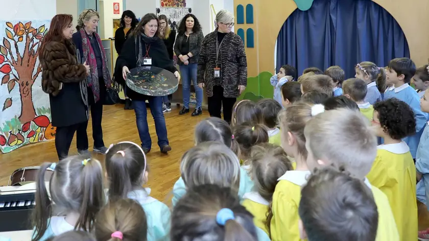 Foto BRUNI Trieste 14.02.2020 Scuola materna Archi--nuovi strumenti musicali dono della Fondazione CRT