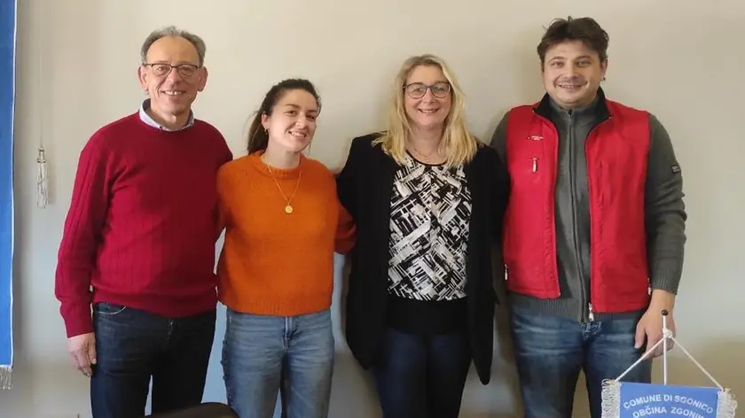La giunta: Rado Milic, Martina Budin, Monica Hrovatin e Igor Černjav