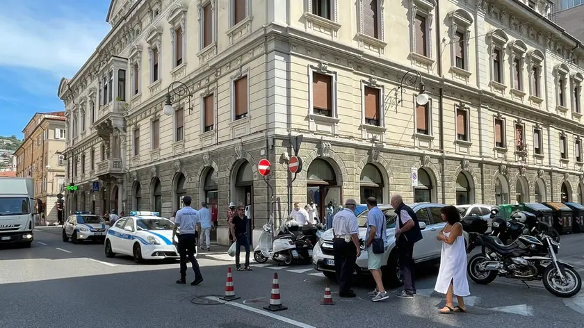 L'incidente (Foto Massimo Silvano)