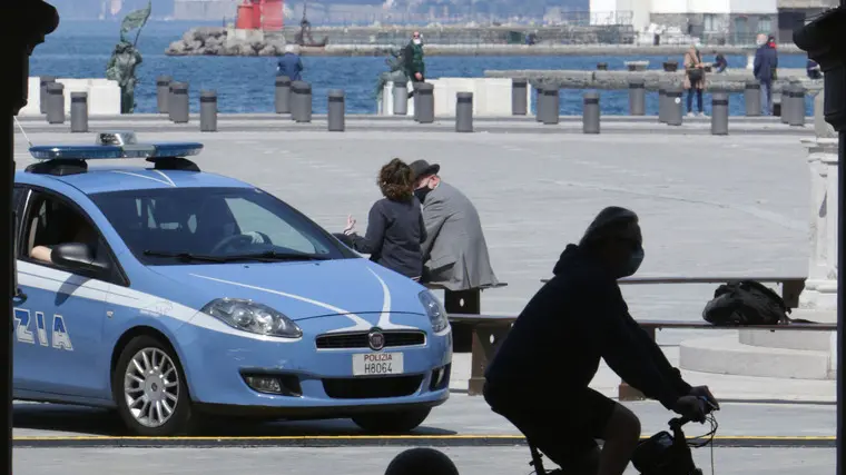 Lasorte Trieste 25/04/20 - Piazza Unita', Emrgenza Coronavirus