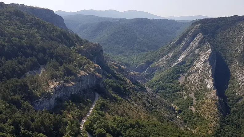 Una splendida panoramica della Riserva naturale regionale della Val Rosandra