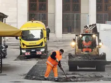 Lasorte Trieste 01/02/21 - Via di Tor Bandena, Piazza Vecchia, Via del Rosario, Lavori di Asfaltatura