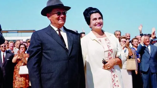 August 1963 --- Marshal Tito and His Wife --- Image by © Bettmann/CORBIS