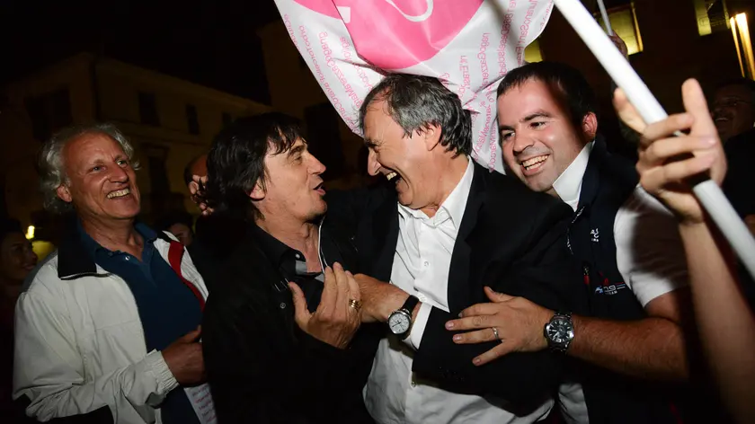 La festa di Luca Brugnaro, nuovo sindaco di Venezia