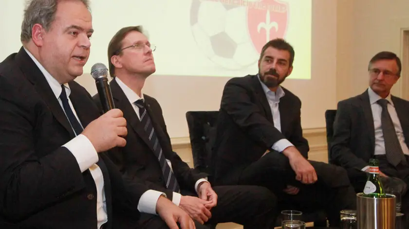 Lasorte Trieste 14/12/15 - Savoia, Incontro sulla Triestina organizzato da Russo con Condò, Samer