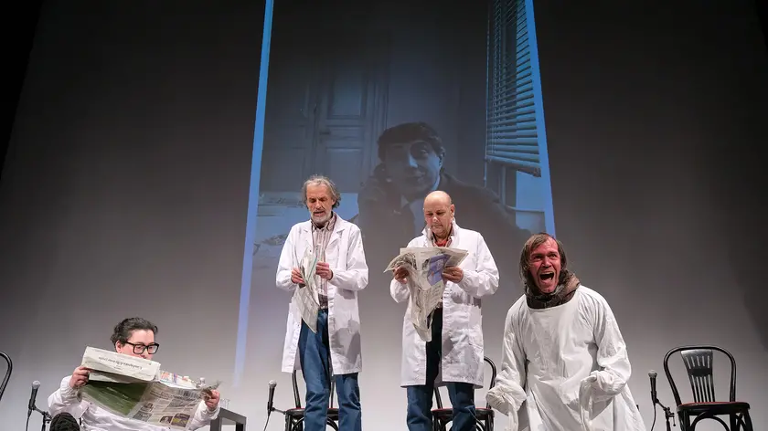 Un momento della serata dedicata a Basaglia al Miela (Silvano)