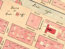 Lasorte Trieste 28/11/13 - Via Lamarmora, Archivio di Stato, Mappe Catasto Franceschino, ritaglio