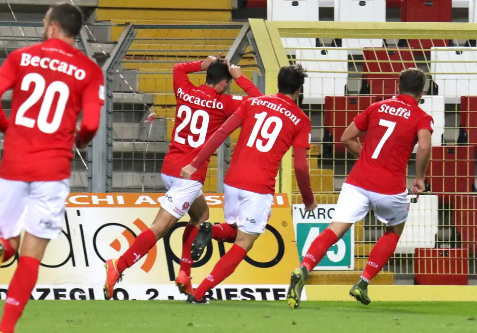 Lasorte Trieste 18/11/18 - Serie C, Triestina - LR Vicenza Virtus, Gol Procaccio ed Esultanza