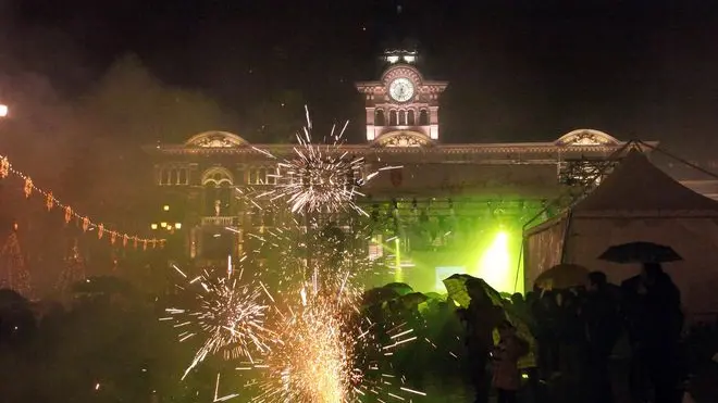 Giovannini Trieste - 31/12/2009 - Capodanno in Piazza Unitˆ.