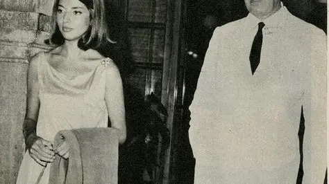 Jacqueline Sassard e lo scrittore Pier Antonio Quarantotti Gambini