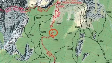 La zona di val Dogna dove si è verificato l'infortunio