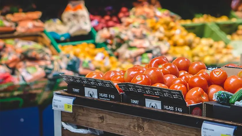 Un supermercato in una foto di archivio