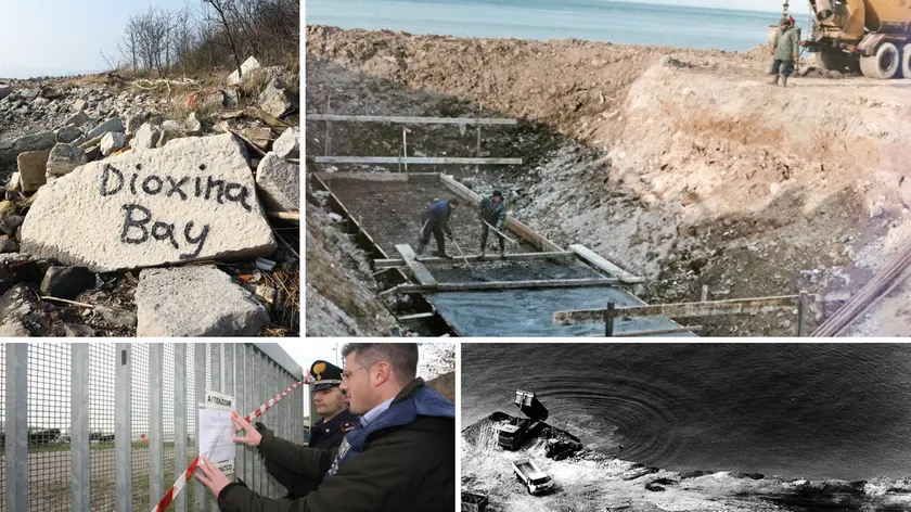 Alcune immagini storiche del Terrapieno di Barcola, dalla creazione al sequestro