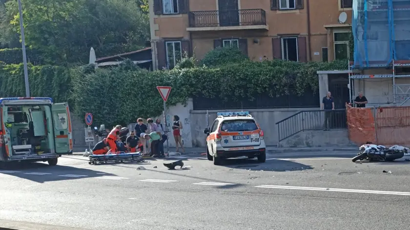 Un'immagine dell'incidente