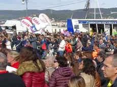 Foto BRUNI 09.10.16 Barcolana 2016-la partenza-la gente-i locali pieni e vuoti