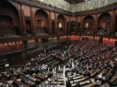 Aula della Camera durante le votazioni per l'elezione dell'Ufficio Presidenza. Roma 21/03/2013. ANSA/GIUSEPPE LAMI