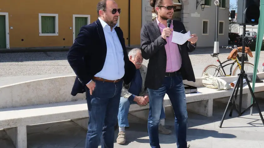 I consiglieri regionali Enrico Bullian e Diego Moretti Foto Bonaventura