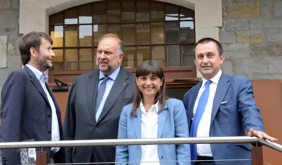 Franceschini, Cosolini, Serracchiani e Rosato in Porto Vecchio (foto Bruni)