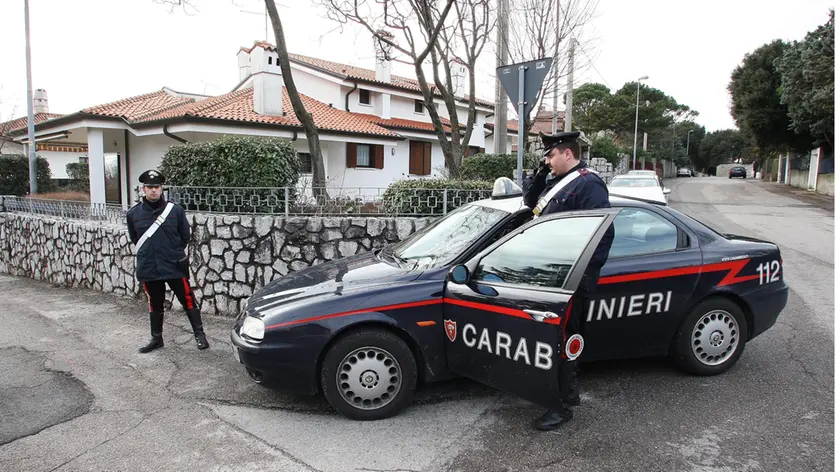 Una pattuglia dei carabinieri a Opicina